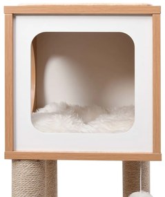 Árvore para gatos com tapete arranhador sisal 90 cm