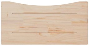 Tampo de secretária 80x40x2,5 cm pinho maciço