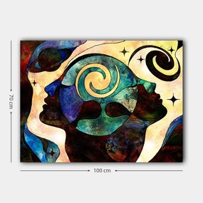 Pintura Decorativa em Tela 1005982012_70100 – Multicolor – 70 x 100 cm