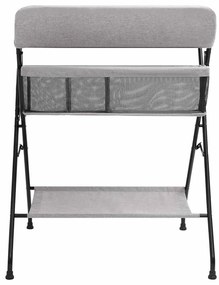 Mesa muda-fraldas ferro cinzento-claro