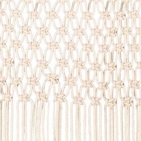 Cortina macramé 140x240 cm algodão