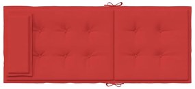 Almofadões p/ cadeira encosto alto 6 pcs tecido oxford vermelho