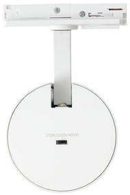 Foco moderno branco para sistema de calhas monofásico incluindo LED - Iconic Mark Moderno