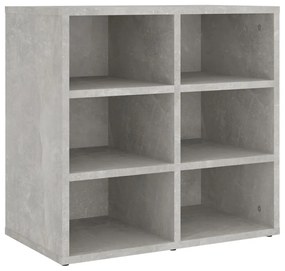 Sapateira 2 pcs 52,5x30x50 cm Concreto Cinza