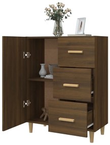 Aparador Luise com 3 Gavetas e 1 Porta - Castanho - Design Nórdico