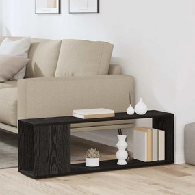 Estante vidaXL Preta Carvalho 100x24x32 cm em Madeira Estruturada