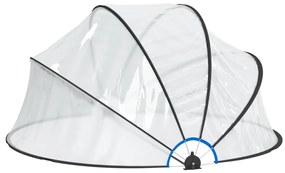 Cúpula de piscina redonda 315x158 cm PVC