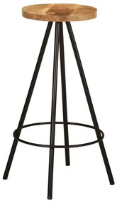 7 pcs conjunto de bar madeira de mangueira maciça