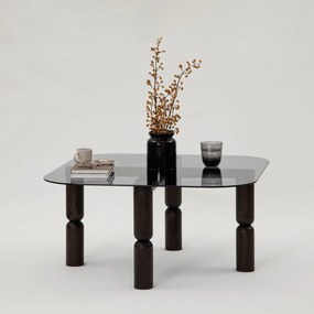 Mesa de Café Kei – Cor Antracite Fumado – 80cm x 40cm x 80cm