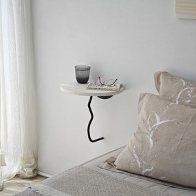 Prateleira de Parede Leo – Preto e Branco – 35 cm x 35 cm