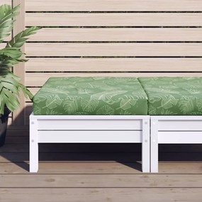 vidaXL Almofadão p/ paletes 60x60x8 cm tecido oxford padrão folhas