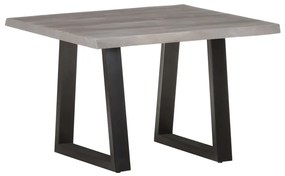 Mesa de centro com arestas vivas 60x60x40 cm acácia maciça