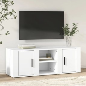 vidaXL Móvel p/ TV 100x31,5x35 cm derivados de madeira branco