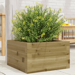 vidaXL Vaso/floreira de jardim 40x40x23 cm madeira de pinho impregnada