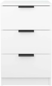Mesa de cabeceira 40x36x65 cm branco