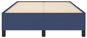 Estrutura de cama sem colchão 120x200 cm tecido azul