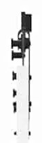 Porta Deslizante com Conjunto de Hardware Branca 83x202 cm Madeira Sól
