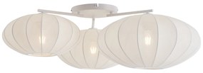Plafon de teto Japandi branco 3 luzes - Multi Bida Japandi