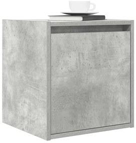 Mesa de cabeceira de parede 38x34x40 cm cinza cimento