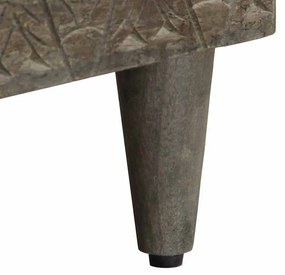 Móvel de TV 100x33x46 cm madeira de mangueira maciça preto
