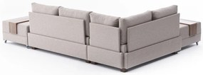 Sofá-Cama de Canto Fly – Creme – 210x70x280 cm