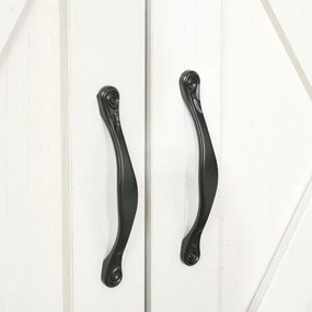 Aparador Lenga de 80 cm - Branco - Design Rústico