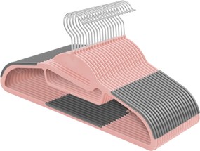 Conjunto de 20 unidades de plástico, com abertura em forma de U rosa-cinzento escuro
