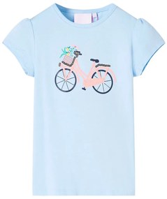 T-shirt para criança azul 128