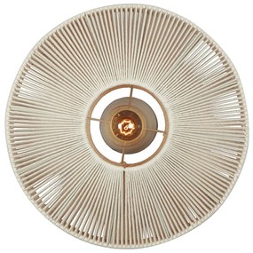 Japandi plafondlamp bruin met touw - Svea Japandi