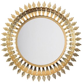 Espelho de parede ø 60 cm dourado VOREY Beliani