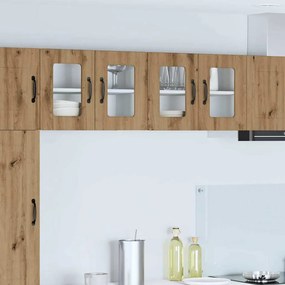 vidaXL Armário de Cozinha 2 pcs Carvalho Artesanal 60 x 31 x 40 cm