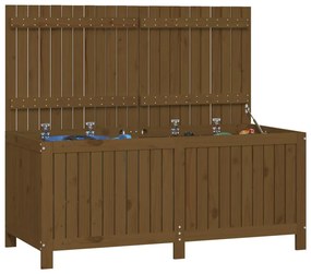 Caixa de arrumação jardim 147x68x64cm pinho maciço castanho-mel
