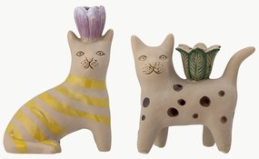 Castiçais artesanais Mamie, conjunto de 2