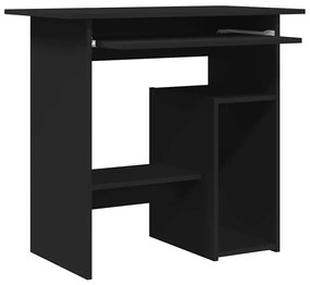 Secretária 80x45x74 cm derivados de madeira preto