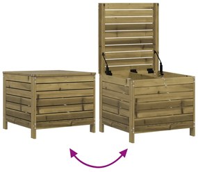 5 pcs conjunto de sofás para jardim madeira de pinho impregnada