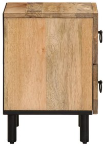 Mesa de cabeceira 40x33x46 cm madeira de mangueira maciça