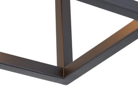 LED Candeeiro de teto inteligente preto 99,5 cm incl. 4 Wi-Fi A60 - Cage Industrial