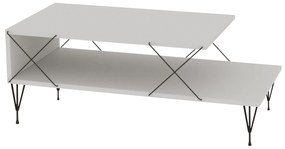 Mesa de Centro Loire – Branco – 100x40x50 cm