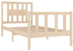Estrutura de cama solteiro 90x190 cm madeira maciça