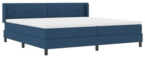 Cama Box com Colchão , Azul, 200 cm x 200 cm, Tecido