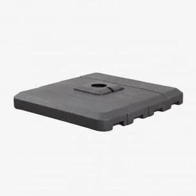 Pé De Guarda-sol Quadrado 100x100 Cm Pietra Cinza Grafito - Sklum