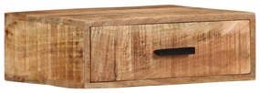 vidaXL Mesa de cabeceira parede 40x30x13,5 cm madeira mangueira maciça
