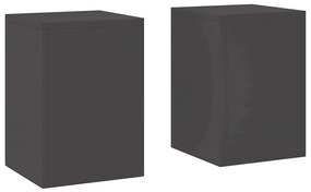 Suportes de Plantas Externos vidaXL Pilar 2 pcs Preto 24x24x35 cm Aço