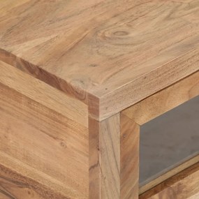 Mesa de centro 90x60x40 cm madeira de acácia maciça