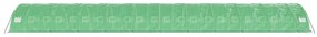 Estufa com estrutura de aço 110 m² 22x5x2,3 m verde