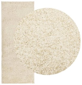 Tapete shaggy de pelo alto PAMPLONA 80x200 cm dourado