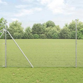 vidaXL Cerca de arame soldado 1,5x50 m em aço galvanizado