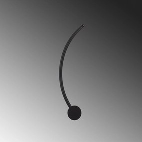 Candeeiro de Parede Uyan - Preto - 49cm x 15cm x 10cm