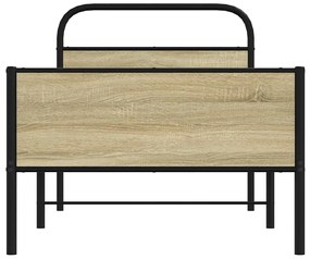 Estrutura cama s/ colchão derivados de madeira carvalho sonoma