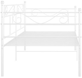 Sofá-cama 90x200 cm metal branco